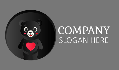 Black Bear Anime Logo