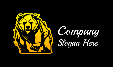 Colorful Fur Bear Logo