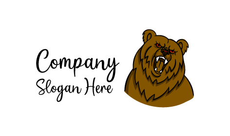 Colorful Fur Bear Logo
