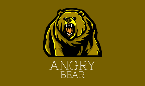 Colorful Fur Bear Logo