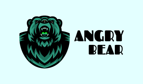 Colorful Fur Bear Logo
