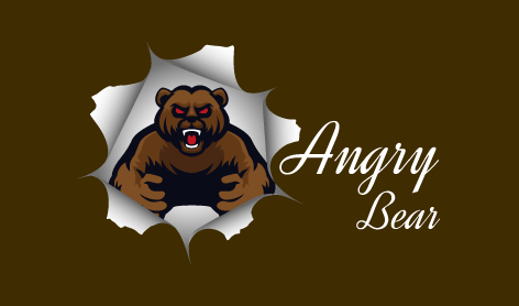 Fierce Eyes Bear Logo