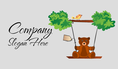 Swinging Brown Bear Logo