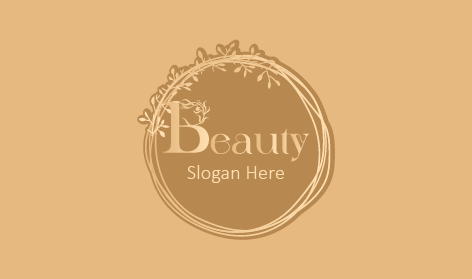 Peach Beauty Word Logo