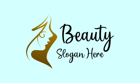 Simplistic Golden Beauty Logo