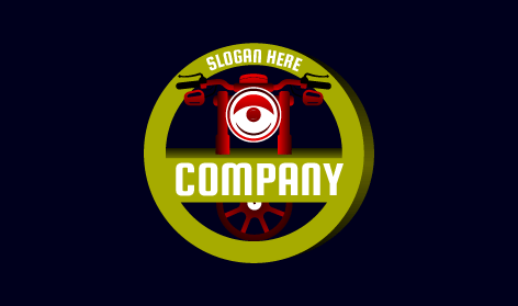 Deep Red Bike Frame Logo