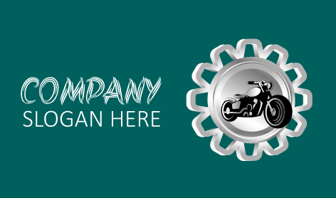 Graceful Black Bike Logo