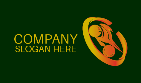 Orange Circle Wheel Bike Logo