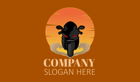 Powerful Bike Traveling Logo