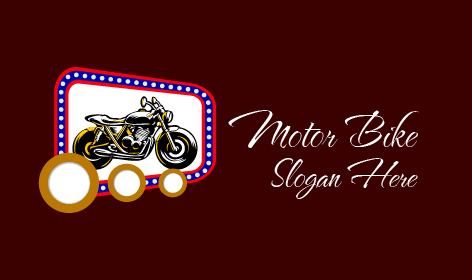 Retro Designed Bike Logo