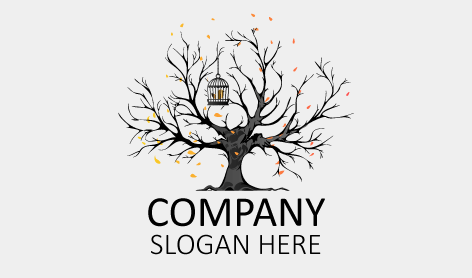 Black Bird Cage Logo