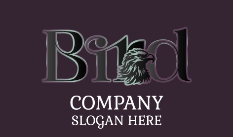 Black Bird Letters Logo