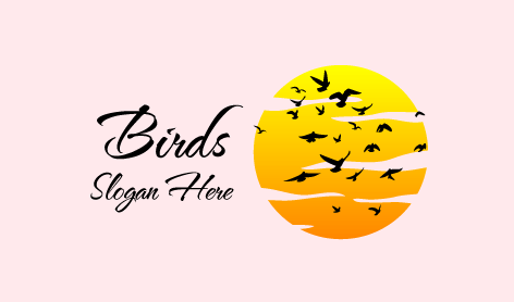 Black Flock Birds Logo