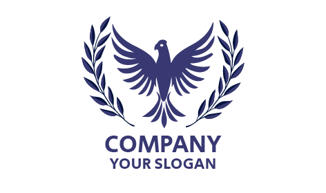Blue Eagle Bird Logo