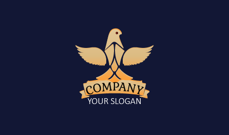 Bronze Wings Bird Logo