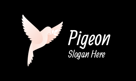 Flying Pigeon Bird Logo