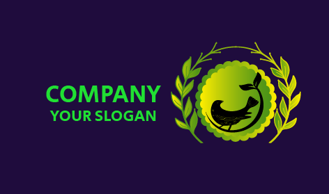 Green Circle Bird Logo