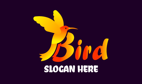 Long Beak Bird Logo