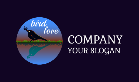 Lovely Black Bird Logo
