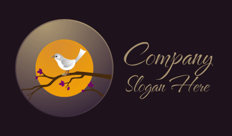 Black Goose Bird Logo