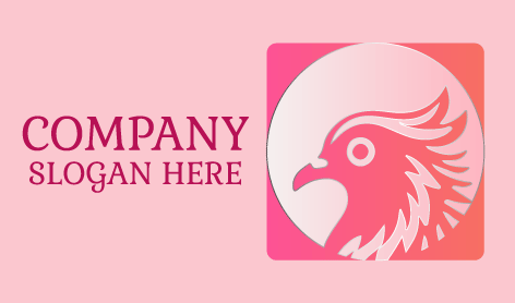 Solid Eagle Bird Logo