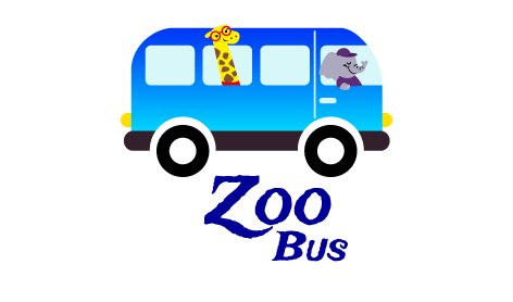 Cartoony Animal Bus Logo