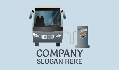 Abstract Bus Ride Logo