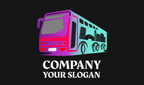 Colorful Bus Front Logo