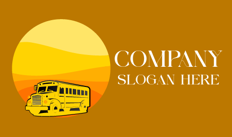 Abstract Bus Ride Logo