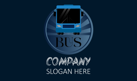 Happy Vacation Bus Logo