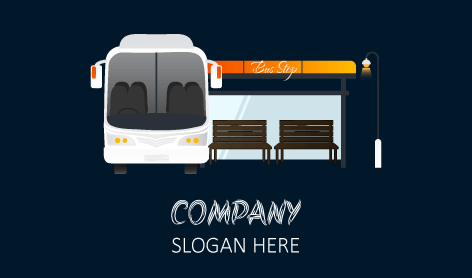 Intercity White Bus Logo