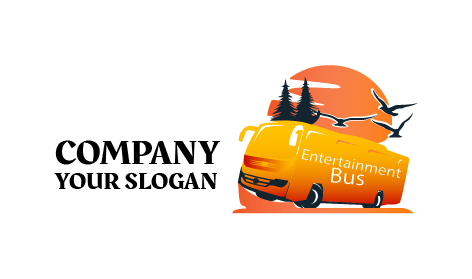 Rushing Orange Bus Logo