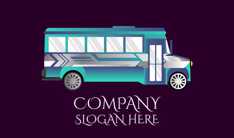 Abstract Bus Ride Logo