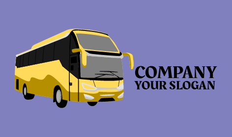 Yellow Modern Bus Logo