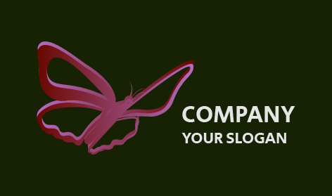 3D Butterfly Structure Logo