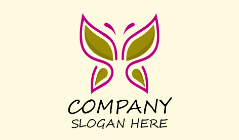 Amazing Patterned Butterfly Logo