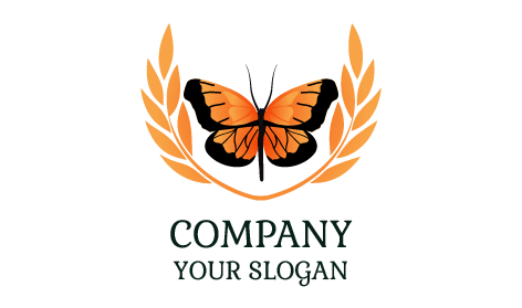 Butterfly Detailed Layout Logo