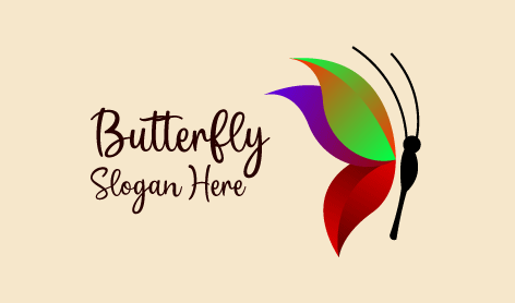 Butterfly Gradient Wings Logo
