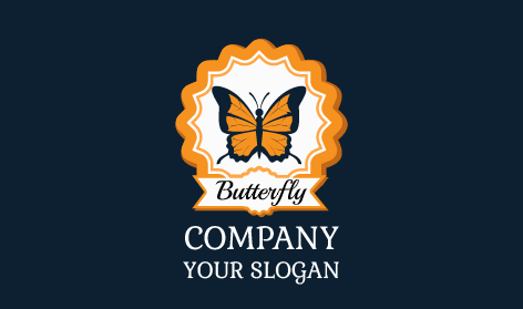 Butterfly Ornamental Tapestry Logo