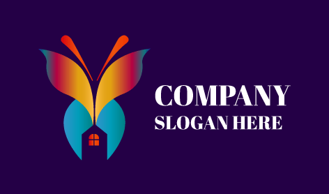 Butterfly Peaceful Home Logo