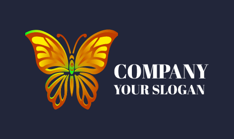 Butterfly Vivid Imagery Logo