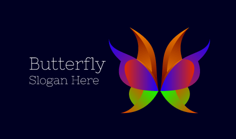 Colorful Premium Butterfly Logo