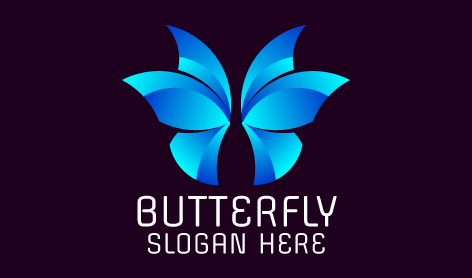 Glowing Butterfly Effect Logo