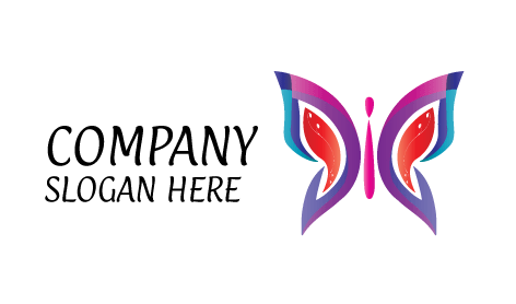Luxurious Gradient Butterfly Logo