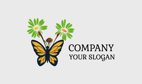 Tropical Butterfly Grace Logo