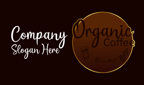 Brown Minimalist Cafe Logo