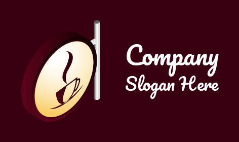 Captivating 3D Cafe Logo