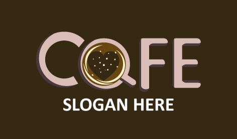 Heart Latte Cafe Logo