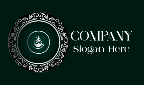 Silver Decoration Cafe Logo