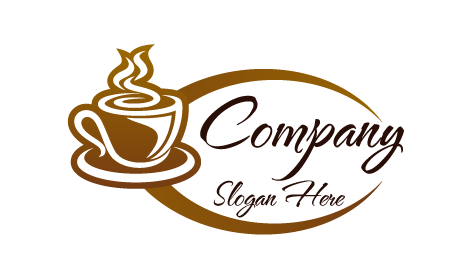 White Steam Cafe Logo